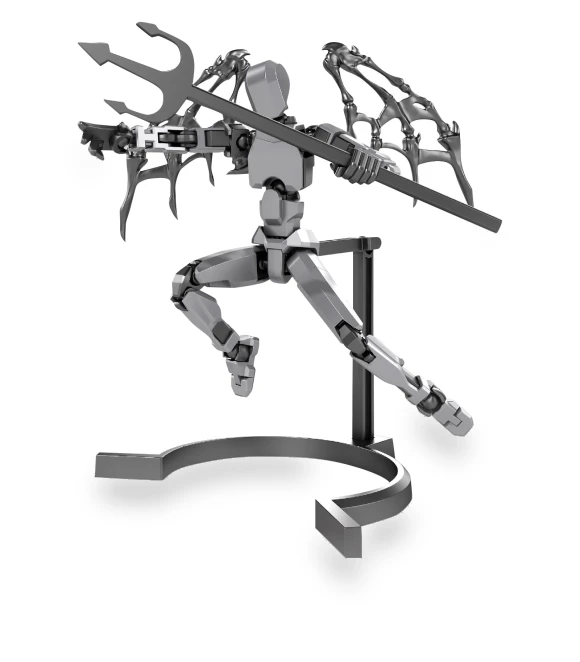 3D Printed Titan Robot Mobile Doll Set — Collectible Statues, Glasses