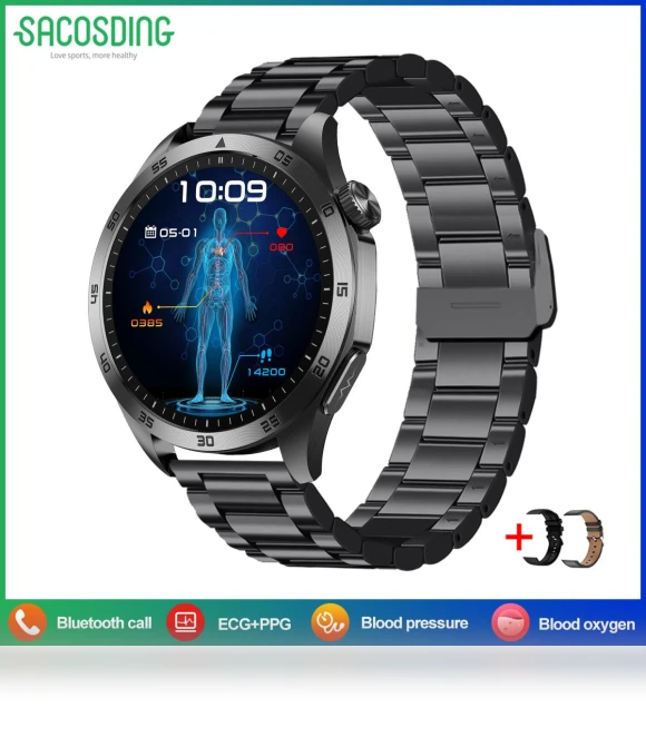 AMOLED Smartwatch with Health Monitoring — Smartwatches, SACOSDING
