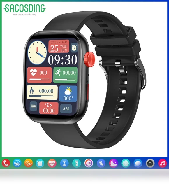 Bluetooth Smart Watch with Health Monitoring — Smartwatches, SACOSDING