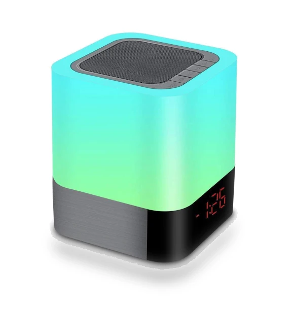 Colorful Bluetooth Speaker with Night Light and Digital Alarm — Alarms & Clocks, Your Warm Home