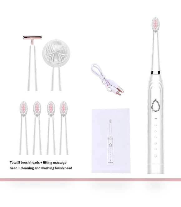 Electric Toothbrush with 6 Cleaning Modes — Rotating Electric Toothbrushes, Xingben Two