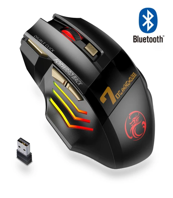 Rechargeable Wireless Bluetooth Gaming Mouse — Mouse Pads, Essager Electronic