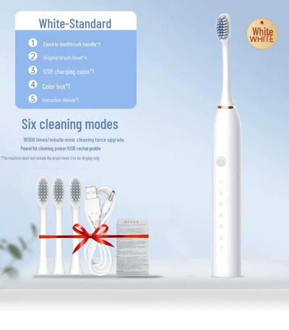 Smart Rechargeable Electric Toothbrush — Ultrasonic, Perfect choice for your home