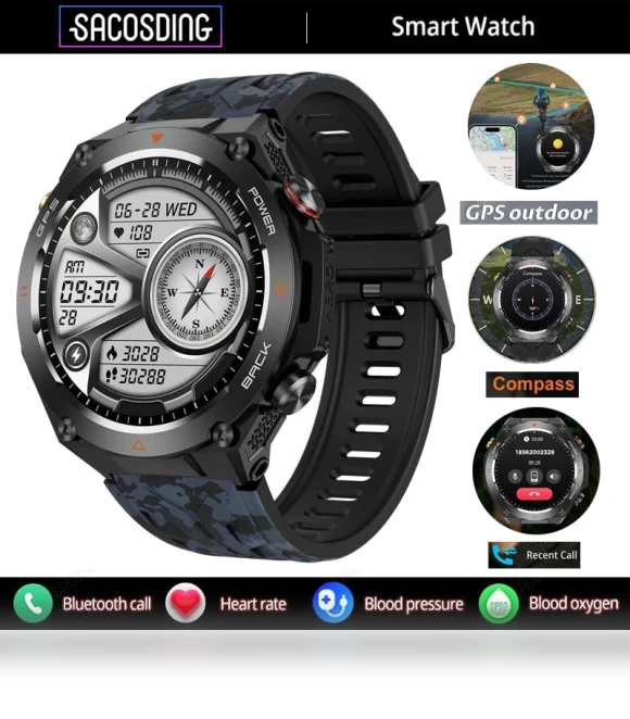 Smart Watch with GPS and Compass — Smartwatches, SACOSDING