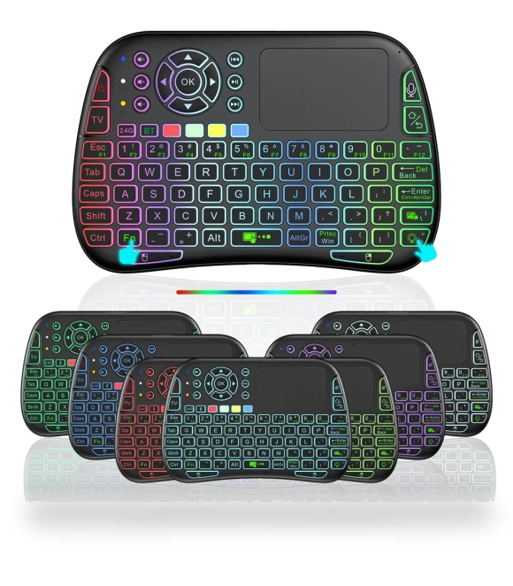 Wireless Rechargeable Keyboard with Backlight and Touchpad — Keyboards, Bellatrix