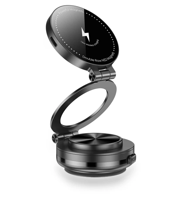 15W Wireless Charger Magnetic Phone Holder — Dashboard Installation Kits, Dream Garage