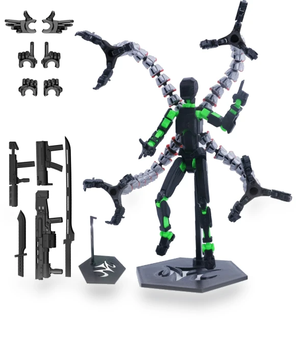 3D Printed Titan Robot Mobile Doll Set — Collectible Statues, Joliannss