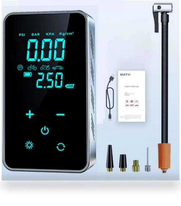 Digital Intelligent Portable Touch Car Tire Pump — Tire Inflation Solutions, Cars Auto Home