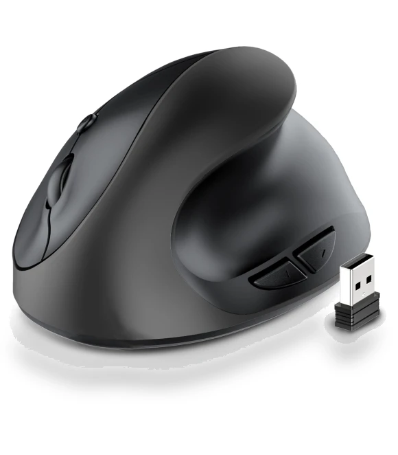 Ergonomic Wireless Vertical Rechargeable Silent Designer Mouse — Mouse Pads, Computer boost