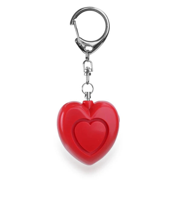 Heart-Shaped Alarm Keychain — Escape Tools, AI Supermarket