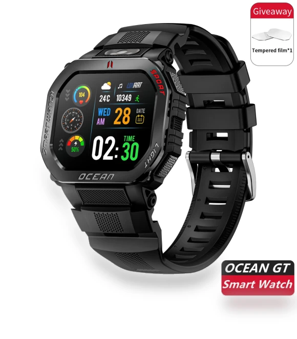 Ocean GT Waterproof Durable Outdoor Smartwatch — Smartwatches, LOKMAT