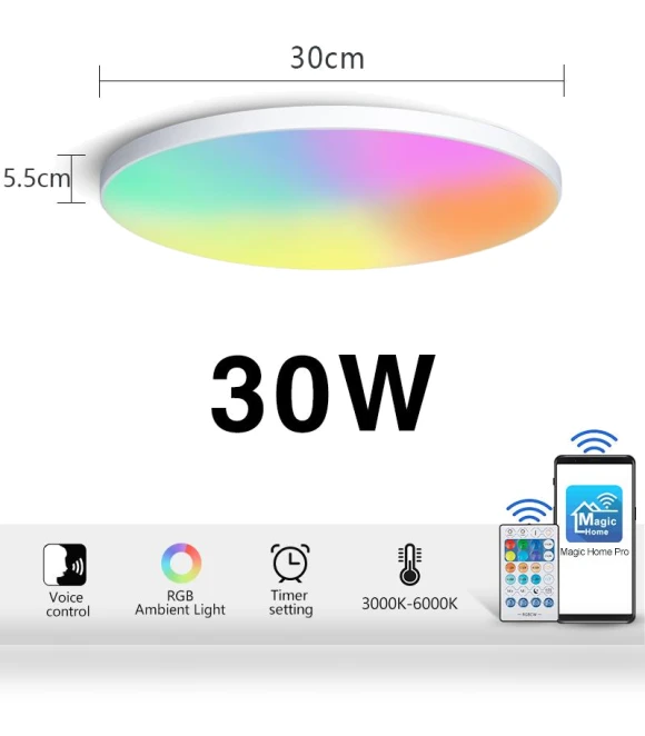 RGB LED Smart Ceiling Light — Smart Home Modules, Rainbow Rain