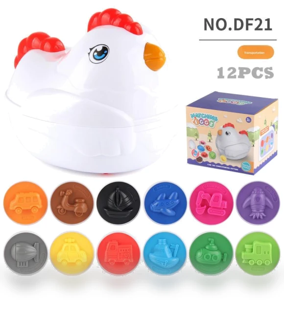 Smart Egg Traffic Pairing Toy — Infant & Early Childhood Playthings, Serene Greens