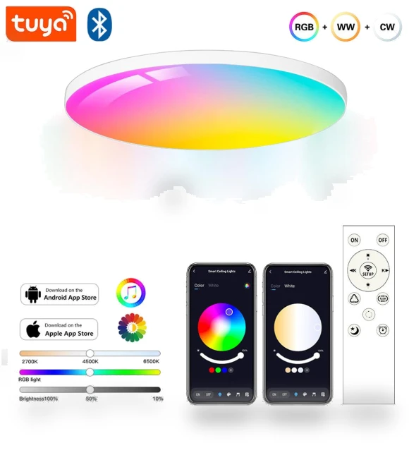 Smart LED Ceiling Light — Overhead Lighting, Build My Home