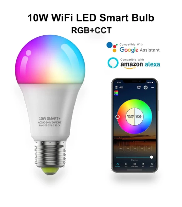 Smart WiFi LED RGB Lamp — LED, HOME-Auto-001