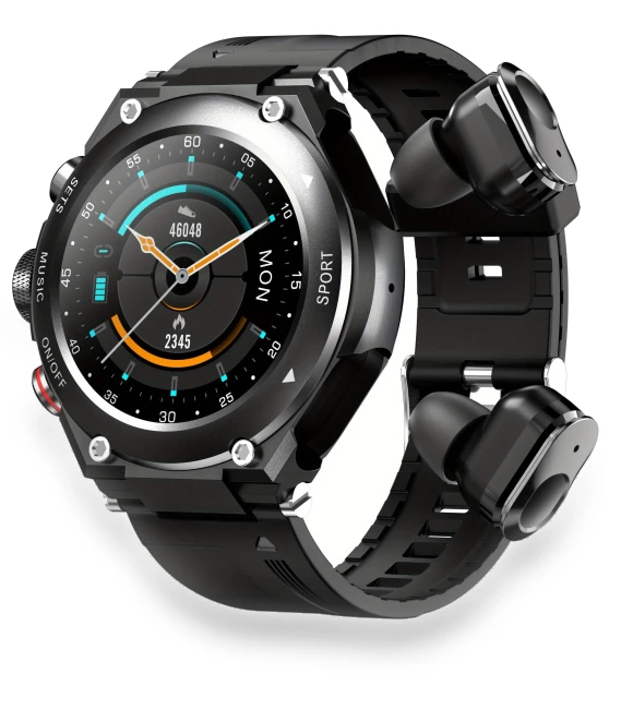 Smartwatch with Earbuds — Wearable Accessories, Rainbuvvy