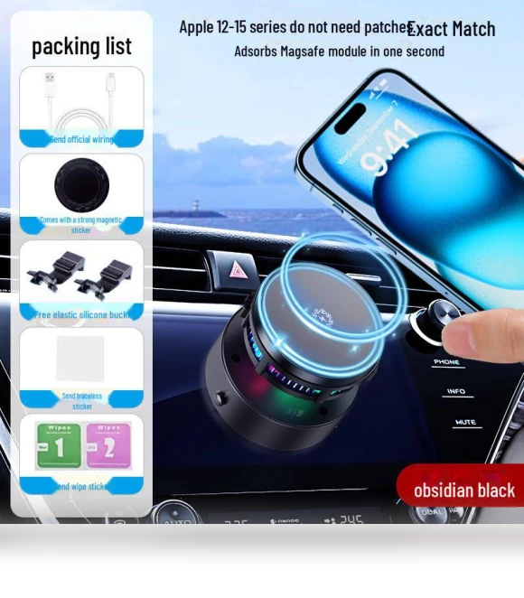 Wireless Fast Charging Car Mount — Dashboard Installation Kits, Simple Market