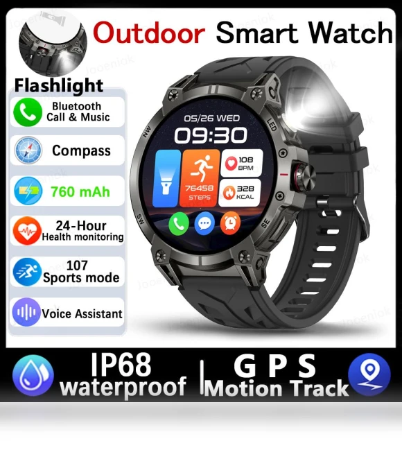 Military Smartwatch for Men — Smartwatches, QLY Online