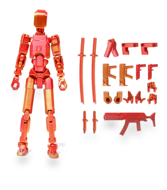 Multi-Jointed Movable Robot 3D-Printed Dummy — Dolls & Figures, Beatury Whp