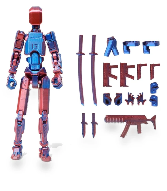 Multi-Jointed Movable Robot 3D-Printed Dummy — Dolls & Figures, Beatury Whp