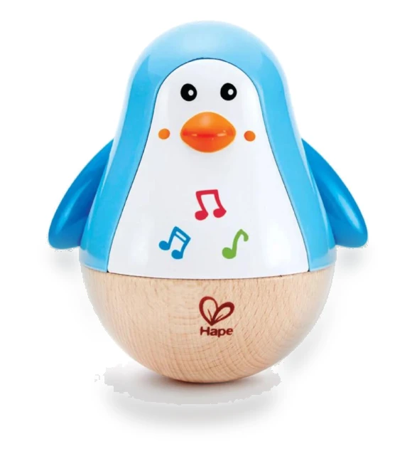 Penguin Musical Tumbler Toy — Infant & Early Childhood Playthings, TinyJoy