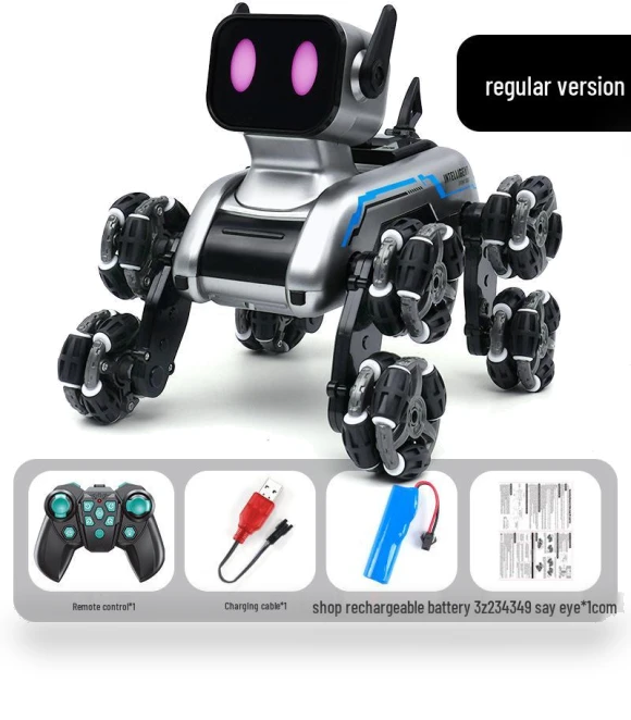 Remote Control Stunt Dog Robot — Interactive Figures & Robots, Toys Space