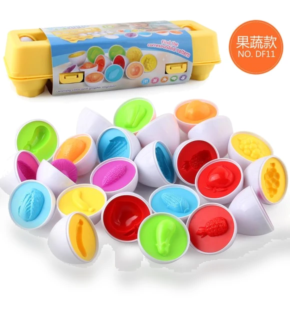 Smart Egg Pairing Twist Egg Shape Fruits And Vegetables — Shape Sorter & Stacking Games, Modern world22