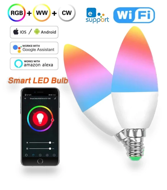 Smart LED Candle Bulb — LED, SaiMili Light