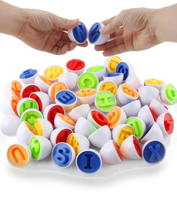 Smart Twisted Eggs Digital Color Early Education Cognition Assembling Simulation Eggs — Educational Timepieces, Happy Time For kids