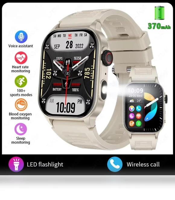 Smartwatch with Flashlight — Smartwatches, ElectronicsHome