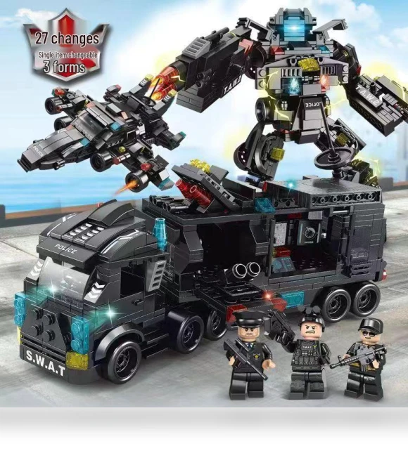 Transforming Gundam Warrior Robot Toy — Construction Kits, Super Go