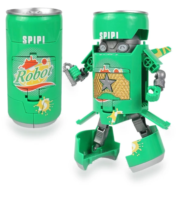 Transforming Internet Celebrity Cola Robot Mecha Toy — Interactive Figures & Robots, Super Go