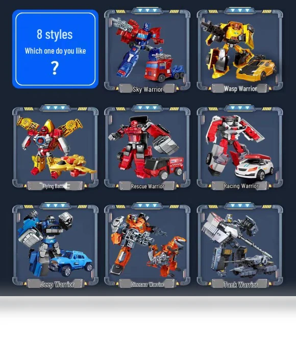 Transforming Mecha Robot Toy — Miniature Rides & Collectibles, Super Go