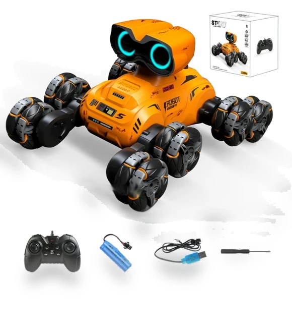 Trick Robot on 8 Wheels — Two-Way Radios for Kids, Tiktkkkk