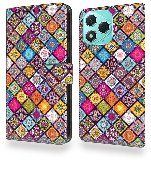 Case with Card Slot Pattern Printed TPU+PU Leather Flip Phone Cover — Smartwatch Protectors, Smartwatch 2025