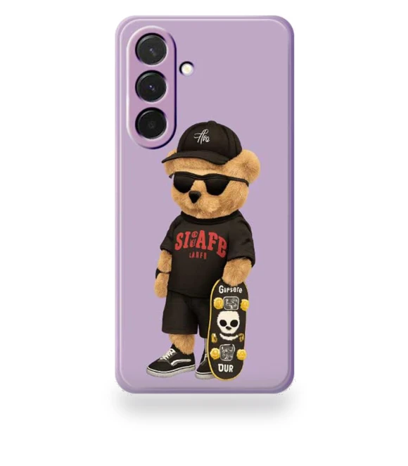 Cool Bear Pattern Printing Straight Edge TPU Phone Back Cover — Bumpers, Smartwatch 2025