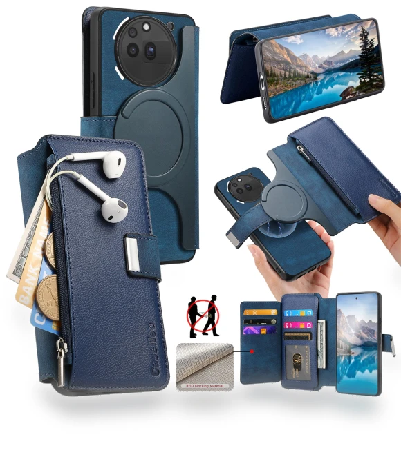 Detachable Magnetic Leather Flip Phone Cover — Smartwatch Protectors, Smartwatch 2025