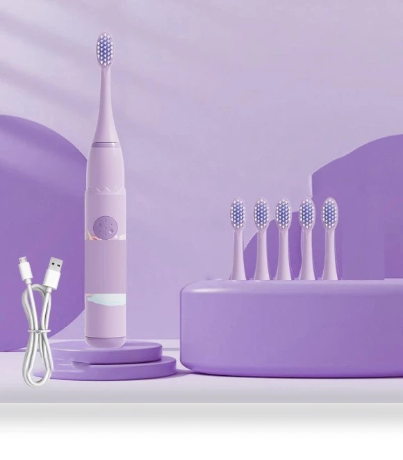 Electric Toothbrush with Cartoon Characters for Kids — Kids' Electric Toothbrushes, Light makeup