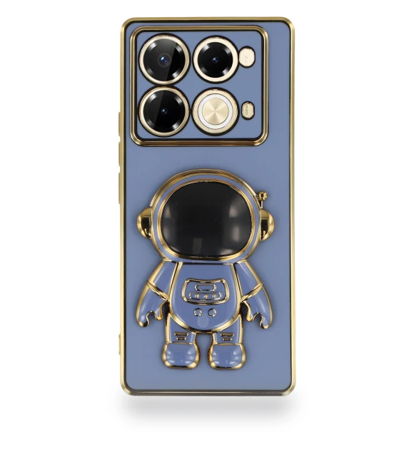 Electroplating Soft TPU Phone Cover with Astronaut Hidden Kickstand — Phone Accessories, Smartwatch 2025