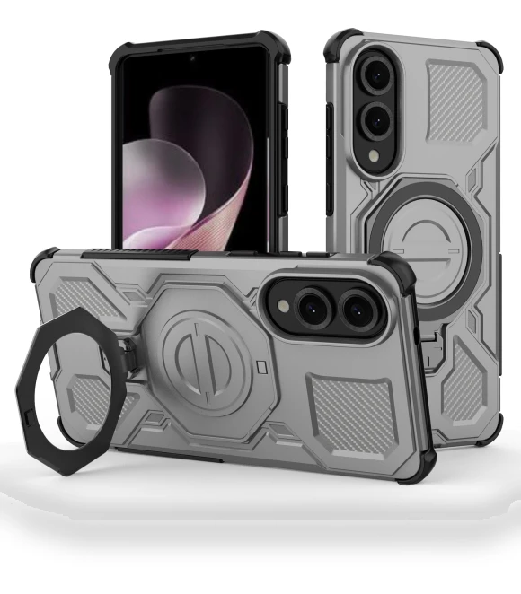 Magnetic Case with Rotating Metal Kickstand — Phone Accessories, Smartwatch 2025