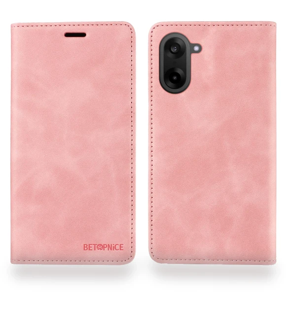 Magnetic Closure RFID Blocking Wallet Stand Leather Phone Cover — Flip Cases, Smartwatch 2025