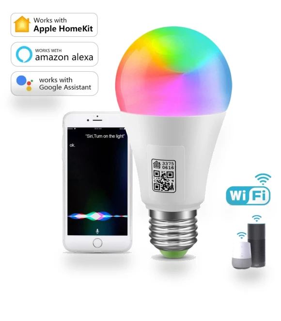RGB LED Smart WiFi Bulb — LED, MALITAI