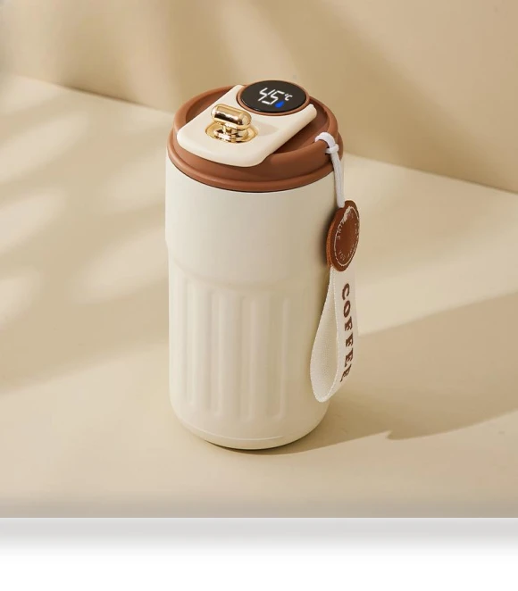 Smart Temperature Display Insulated Cup — Beverage Warmers, MENGN Top