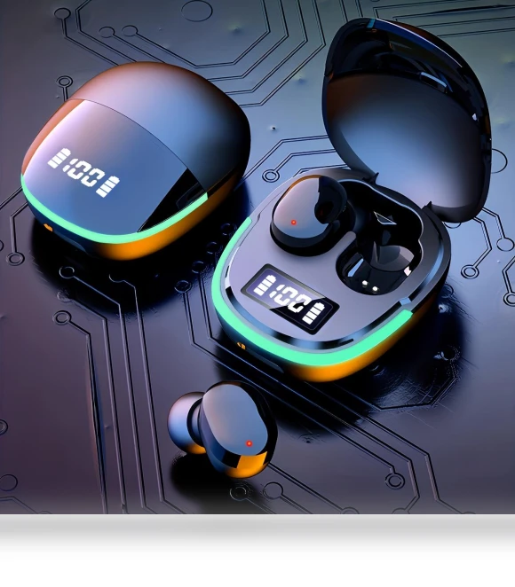 Wireless Earbuds with LED Display — In-Ear Headphones, Living style