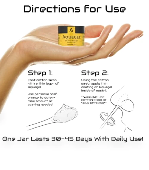 12-Hour Nasal Moisturizer with Zinc — Moisturizing, Aquegel