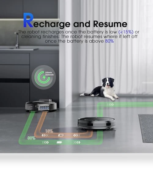 2-in-1 Robotic Vacuum and Mop — Smart Cleaning Robots, SHELIKI