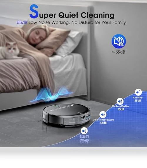 2-in-1 Robotic Vacuum and Mop — Smart Cleaning Robots, SHELIKI