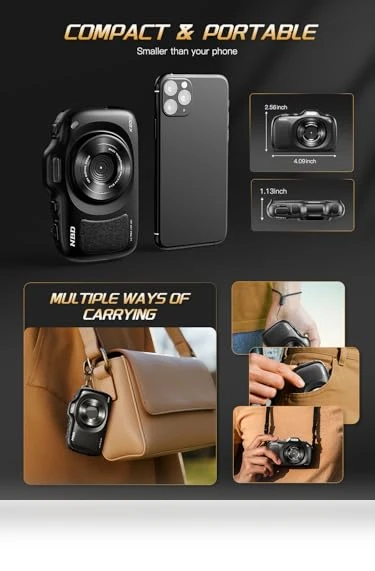 4K Digital Camera with Beauty Mode — Compact Digital Cameras, NBDDIGITAL