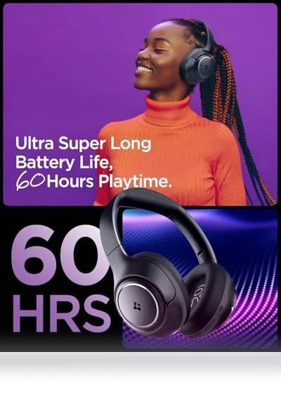 Active Noise Cancelling Headphones — Over-Ear Headphones, Spigen