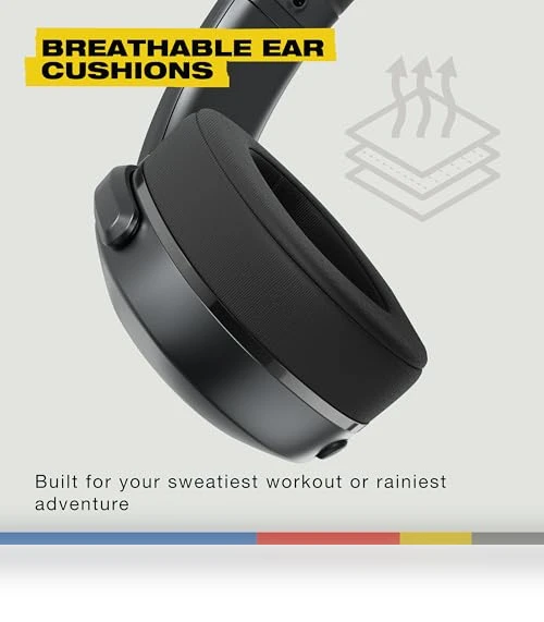 Active Wireless Bluetooth Headphones with Multi-Sensory Bass — In-Ear Headphones, Skullcandy
